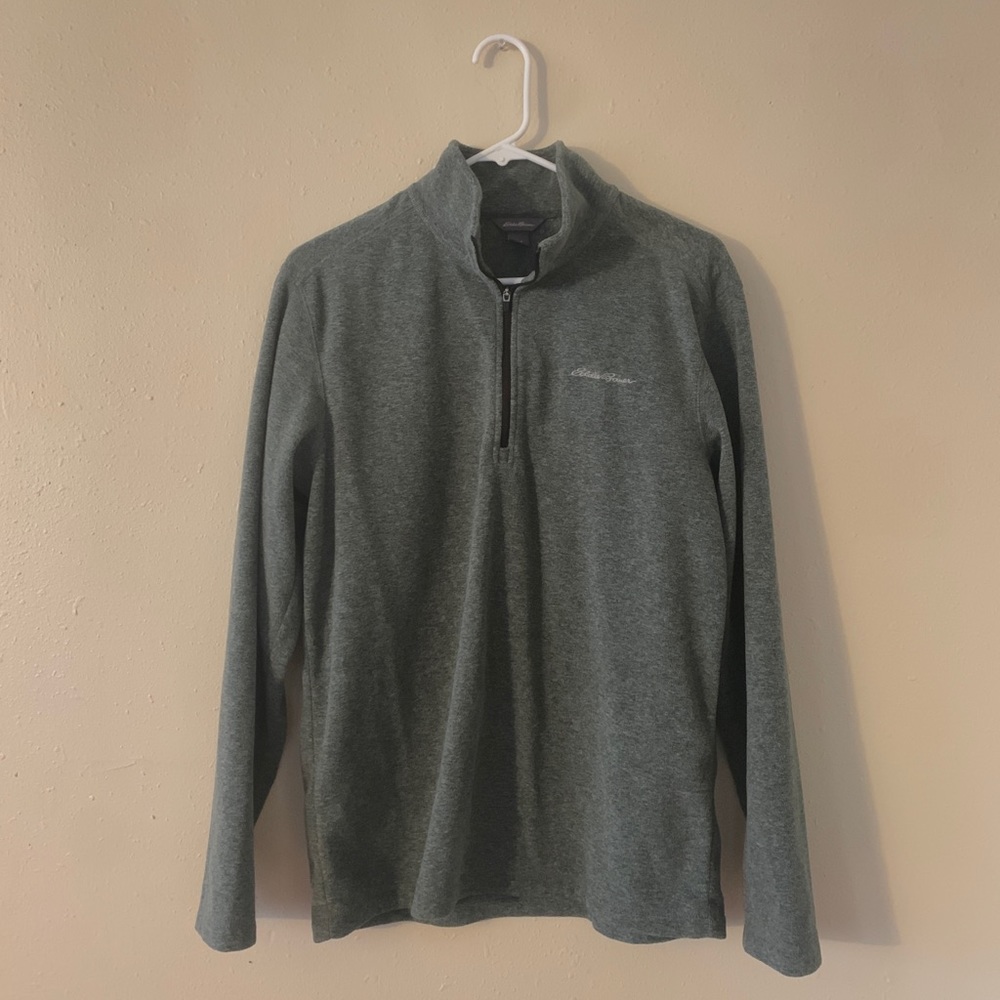 Grey Eddie Bauer 3/4 zip. Size small.